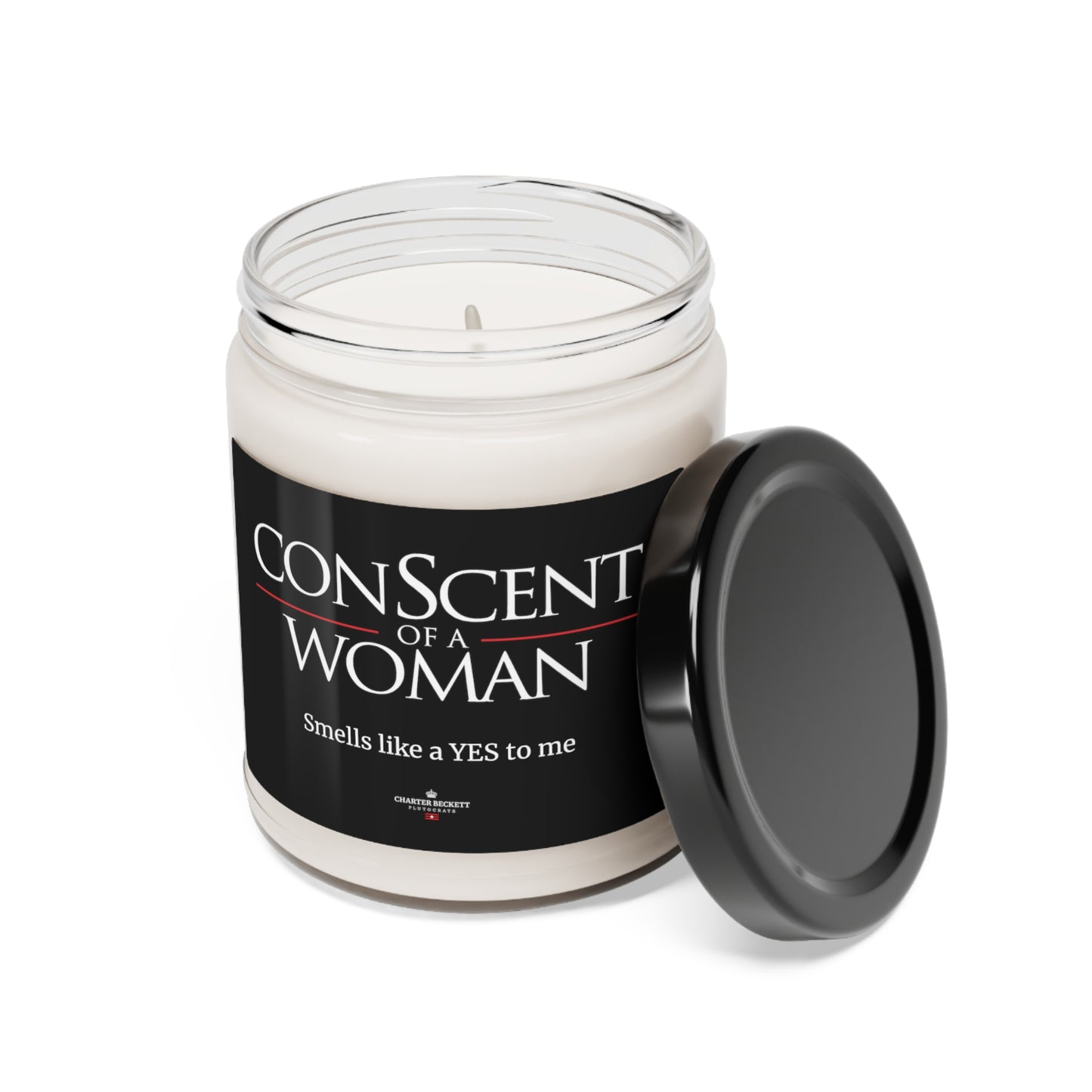 ConScented Candle (White on Black)