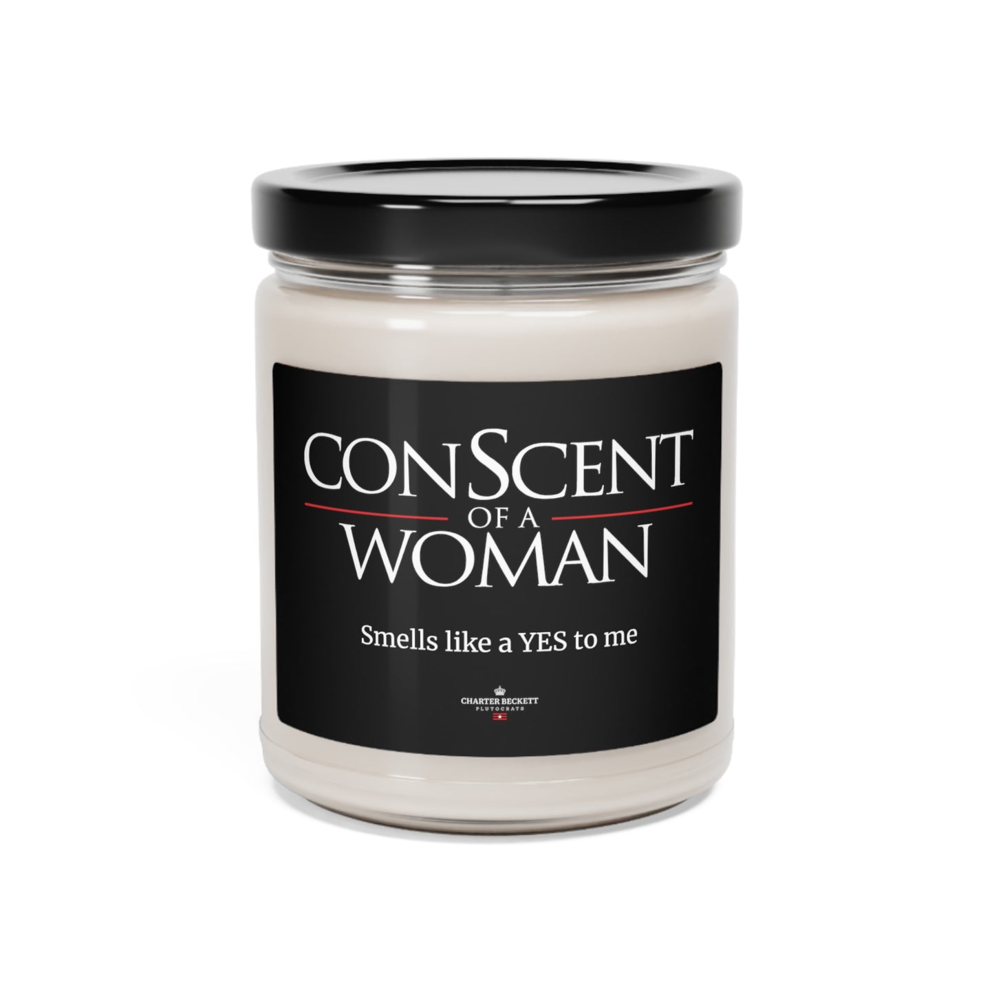 ConScented Candle (White on Black)